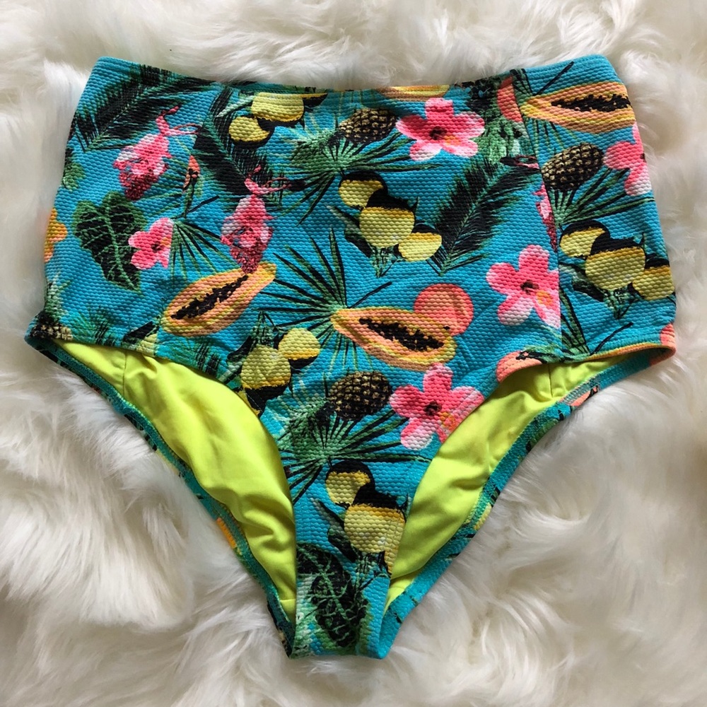Forever 21 High Waisted Swim Bottoms